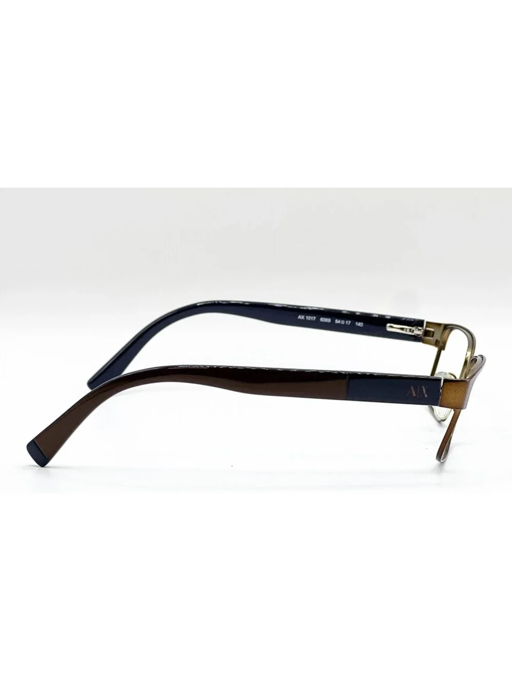 Armani Exchange Ax 1017 6069 Satin Brown Authentic Eyeglasses 54-17-140